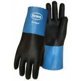 Chemguard+ Lightweight Neoprene Coated Glove with Cotton Knit Lining and 11" Long Pinked Cuff - Medium